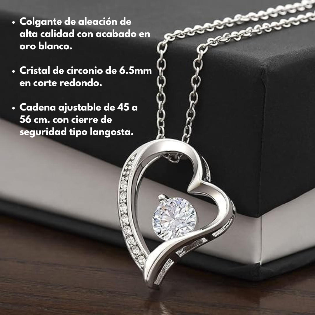 Colgante corazón circonita + CAJA DELUXE