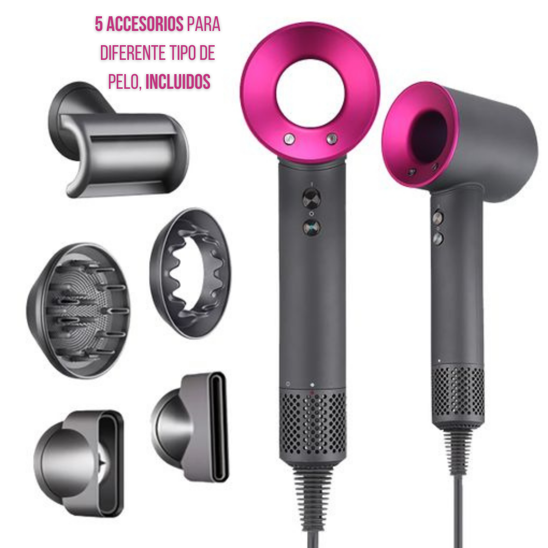 Secador Iónico- IONIC DRESSER PRO + 5 ACCESORIOS