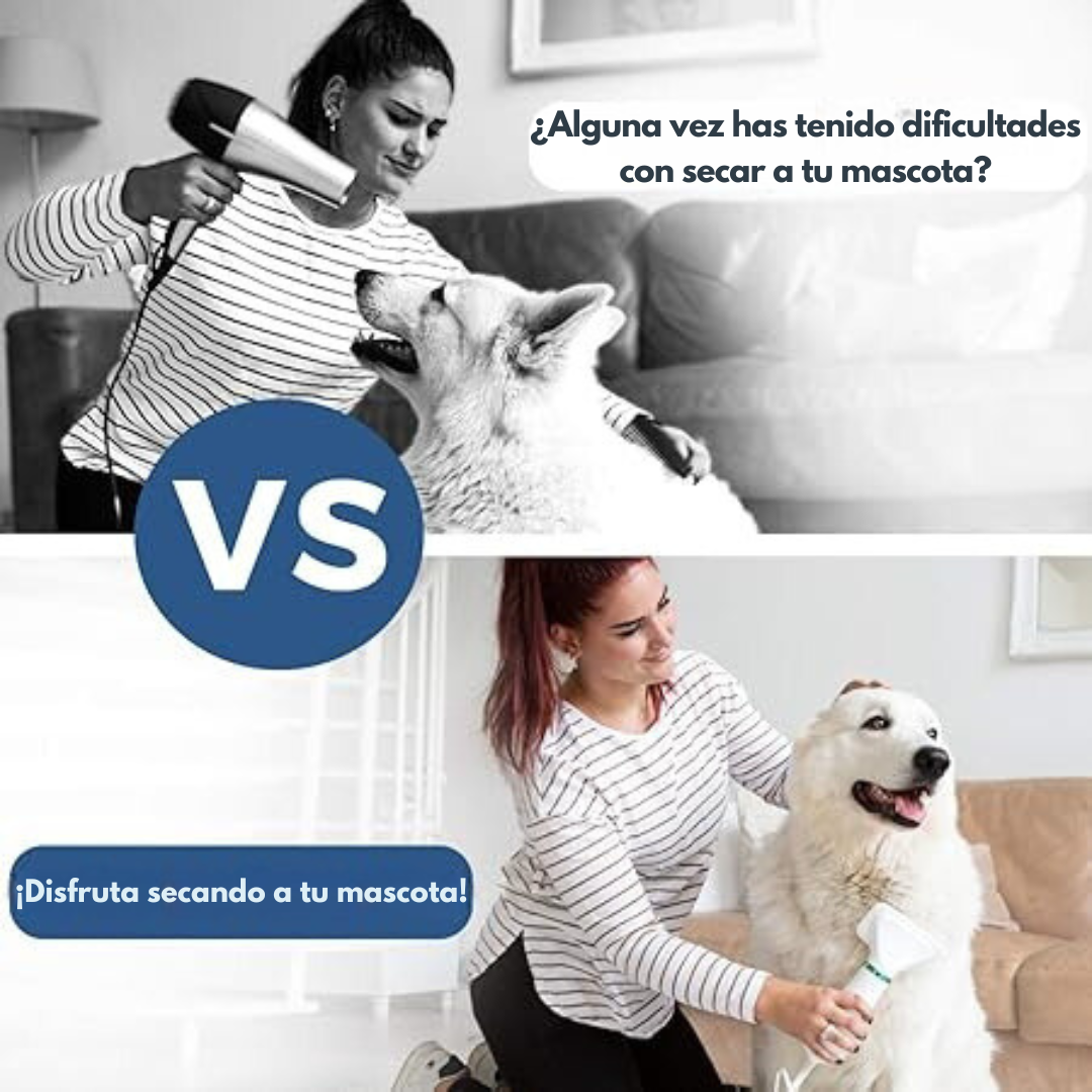 Secador mascotas 2 en 1 - PET DRYER BRUSH