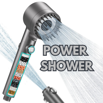 Cabezal de ducha de alta presión - POWER SHOWER + 5 FILTROS GRATIS